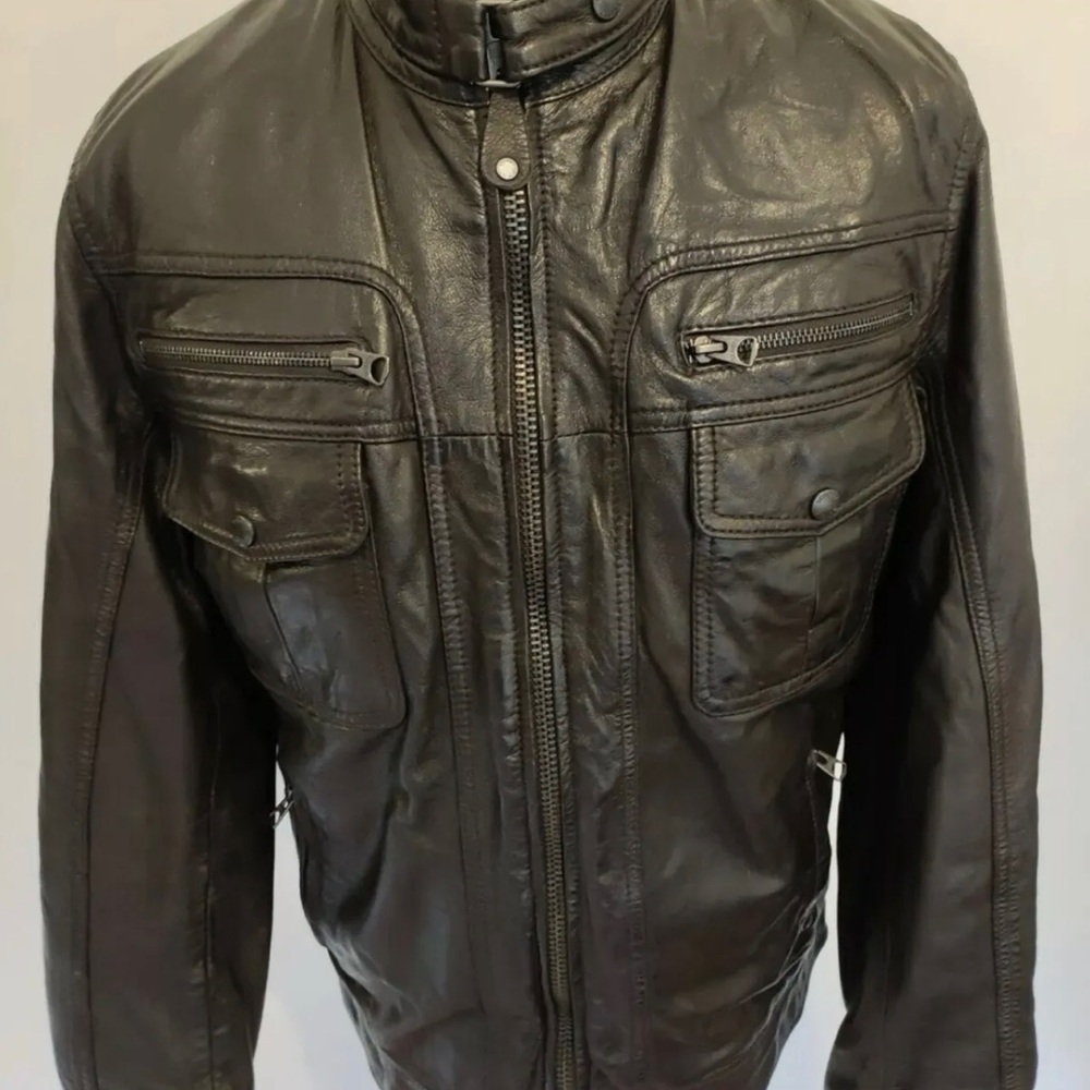 Schott nyc leather jacket. Very soft comfortable and stylish
